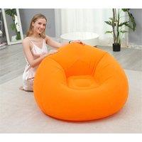 Leaper Foldable Casual & Comfortable Inflatable Sofa - 5 Colors in Orange