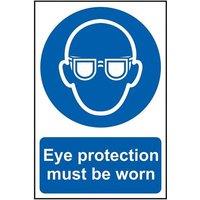Scan Eye Protection Must Be Worn - Pvc Sign 200 X 300mm