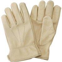 Kent & Stowe Women's Luxury Leather Water Resistant Gloves Small in Cream