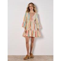Apricot Women's Colourful Pattern Woven Mini Dress | Size: 12