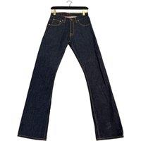 Nudie Jeans Men's Button Closure Contrast Stitching Jeans - Blue Jeans | Size: 34