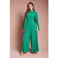 Pleat Wide Leg Jumpsuit