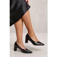 'Ava' Block Heel With Pointed Toe