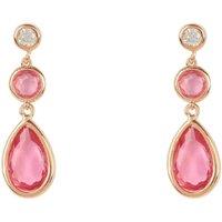 Latelita Women's Tuscany Gemstone Drop Earring Rose Gold Pink Tourmaline