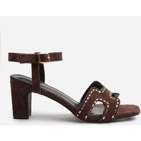 'Ivy' Low Block Heel With Cut Out Detailing And Diamantes