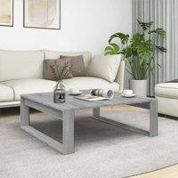 Berkfield Home Coffee Table Grey Sonoma 100x100x35 cm Engineered Wood | Size: 100 x 100 x 35 cm