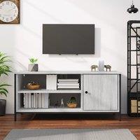 Berkfield Home TV Cabinet Grey Sonoma 100x40x45 cm Engineered Wood | Size: 100 x 40 x 45 cm
