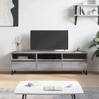 Berkfield Home TV Cabinet Grey Sonoma 150x30x44.5 cm Engineered Wood