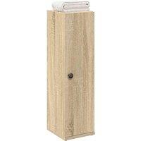 Berkfield Home Bathroom Cabinet with Roll Holder Sonoma Oak 20.5x22x72 cm in Brown