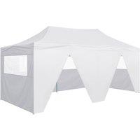 Berkfield Home Professional Folding Party Tent with 4 Sidewalls 3x6 m Steel White