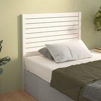 Berkfield Home Bed Headboard White 81x4x100 cm Solid Wood Pine | Size: 81 x 4 x 100 cm