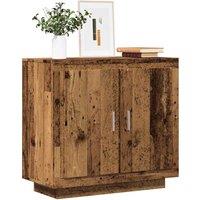 Berkfield Home Sideboard Old Wood 80x40x75 cm Engineered Wood in Brown | Size: 80 x 40 x 75 cm