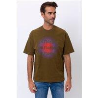 The Wolf Men's Bournemouth Short Sleeve T-Shirt in Dark Green | Size: Large