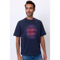 The Wolf Men's Bournemouth Short Sleeve T-Shirt in Navy | Size: Medium