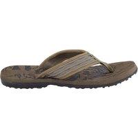 ABSOLUTE FOOTWEAR Men's Easy Slip On Summer Holiday Beach Flip Flop Sandals in Olive | Size: 8