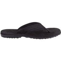 ABSOLUTE FOOTWEAR Men's Easy Slip On Summer Holiday Beach Flip Flop Sandals in Black | Size: 7
