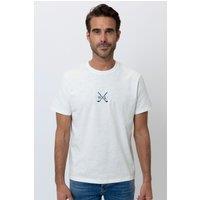 The Wolf Men's Boston Short Sleeve T-Shirt in White | Size: XL