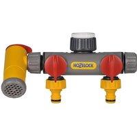 Hozelock 2250 Flowmax 3-way Tap Connector 1 2 - 1in Bsp