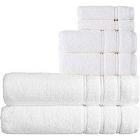 CHRISTY 'Antalya' 100% Turkish Cotton 6 Piece Luxury Bath Sheet Set in White