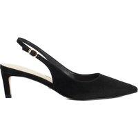 Dune London Women's Wide Fit 'Celinna' Suede Strappy Heels in Black | Size: 5