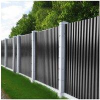 12pcs 115x45cm W Steel Corrugated Sheets Box Profile for Roofing Walling Garage Shed