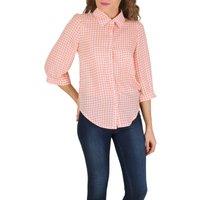 Cutie London Women's Checkered Shirt in Pink | Size: 10