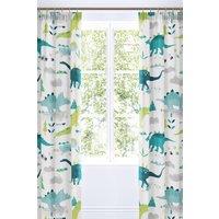 Bedlam 'Dino' Lined Pencil Pleat Curtains | Size: 168 cm width x 183 cm drop