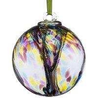 Sienna Glass Valentine's Day Gift 10cm Spirit Ball Purple, Green & Blue in Purple
