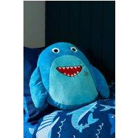 Catherine Lansfield 'Sheldon the Shark' 3D Shaped Cushion in Navy