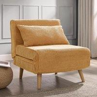 Home Detail Clover Single Sofa Bed in Gold | Size: 1 Seater