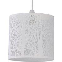 First Choice Lighting Forest - White Cut Out Pendant Shade