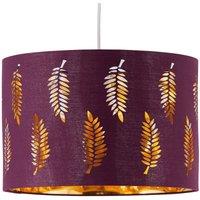 First Choice Lighting Fern - Burgundy Cut Out 30cm Pendant Lightshade