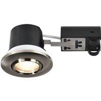 Nordlux Umberto Down Light Nickel Metal Bathroom GU10 IP44 Mains in Silver