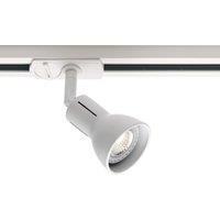 Nordlux Modern Indoor Track Spot Light White Metal GU10 Adjustable Head - Mains Powered, IP20