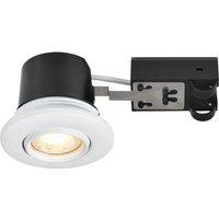Nordlux Umberto Down Light White Metal Bathroom GU10 IP44 Mains