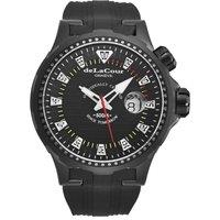DeLaCour Men's Promess Automatic Rubber, 48mm Titanium Black Dlc Case