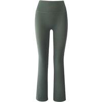 MODISHION Women's High Waist Yoga Pants Flared Leggings in Green | Size: XL