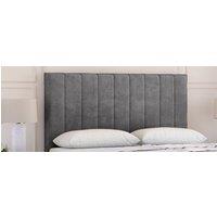 Sloomy Kansas Divan Bed Base 2 Drawers & 26" Struts Headboard in Dark Grey | Size: Small Single