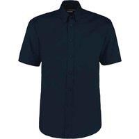 Kustom Kit Men's Oxford Classic Short-Sleeved Shirt in Dark Navy | Size: 18 inches
