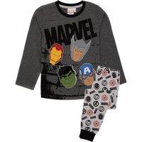 Marvel Boy's Long Sleeve Long Leg Pyjama Set | Grey | Official Merch | Size: 3-4 Years