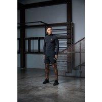 GYM KING Men's Energy 1/4 Zip Funnel Black | Size: Small
