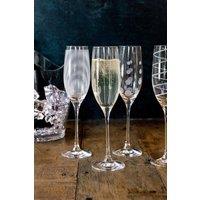 Mikasa Cheers Set Of 4 Flute Glasses in Clear