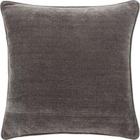 Yard Heavy Chenille Woven Piped Cushion in Charcoal | Size: 50 cm x 50 cm