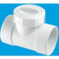 McAlpine Z28M-NRVS Solvent Weld In-Line Non-Return Valve in White
