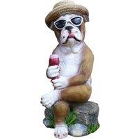 Gifts Direct 2 U Holiday Bulldog Ornament in Light Brown