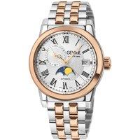 Gevril Men's Madison, Swiss Automatic Watch, White Dial, 316L Stainless Steel, Sapphire Crystal, & GMT Function