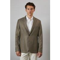 Maine Men's Brown Slim Fit Patch Pocket Blazer | Size: 40S