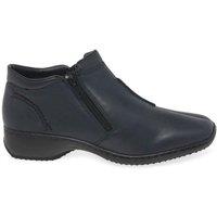 Rieker Women's 'Drizzle' Casual Ankle Boots in Navy | Size: 6.5
