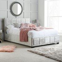 Birlea Hannover Bed in Metallic Silver | Size: Small Double
