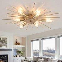 6 Light 60cm Dimmable Flush Mount
